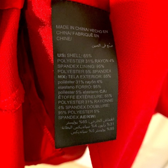 WHITE HOUSE BLACK MARKET RED DRESS - Picture 8 of 9
